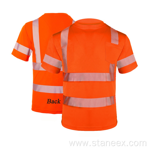 ANSI High Visibility Reflective Safety Short Sleeve Tshirts